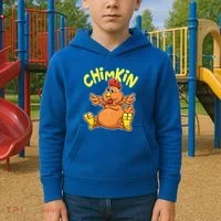 Funny Chimkin Meme Chunky Chicken Kids Hoodie thumb 2
