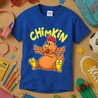 Funny Chimkin Meme Chunky Chicken Kids T-Shirt thumb 3