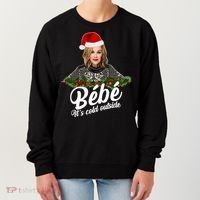 Funny Christmas Bebe It's Cold Outside  Women's Sweatshirt thumb 0