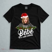 Funny Christmas Bebe It's Cold Outside  T-Shirt thumb 5