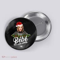 Funny Christmas Bebe It's Cold Outside  Button thumb 0