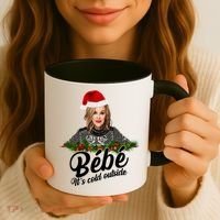 Funny Christmas Bebe It's Cold Outside  Coffee Mug thumb 3