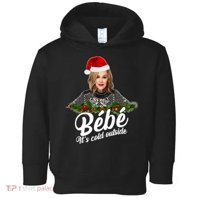 Funny Christmas Bebe It's Cold Outside  Toddler Hoodie