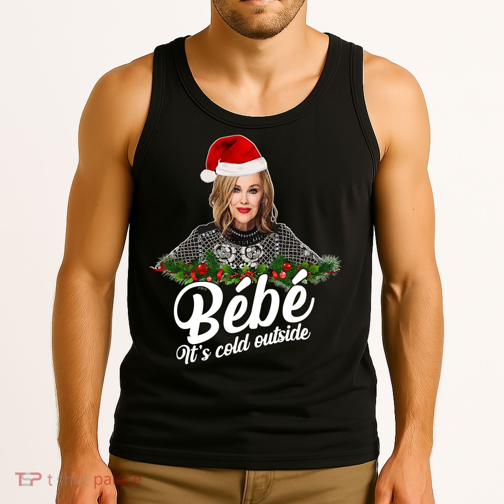 Funny Christmas Bebe It's Cold Outside  Tank Top