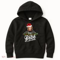 Funny Christmas Bebe It's Cold Outside  Kids Hoodie thumb 0