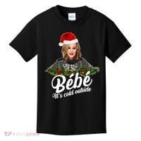 Funny Christmas Bebe It's Cold Outside  Kids T-Shirt thumb 0