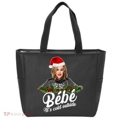 Funny Christmas Bebe It's Cold Outside  Tote Bag