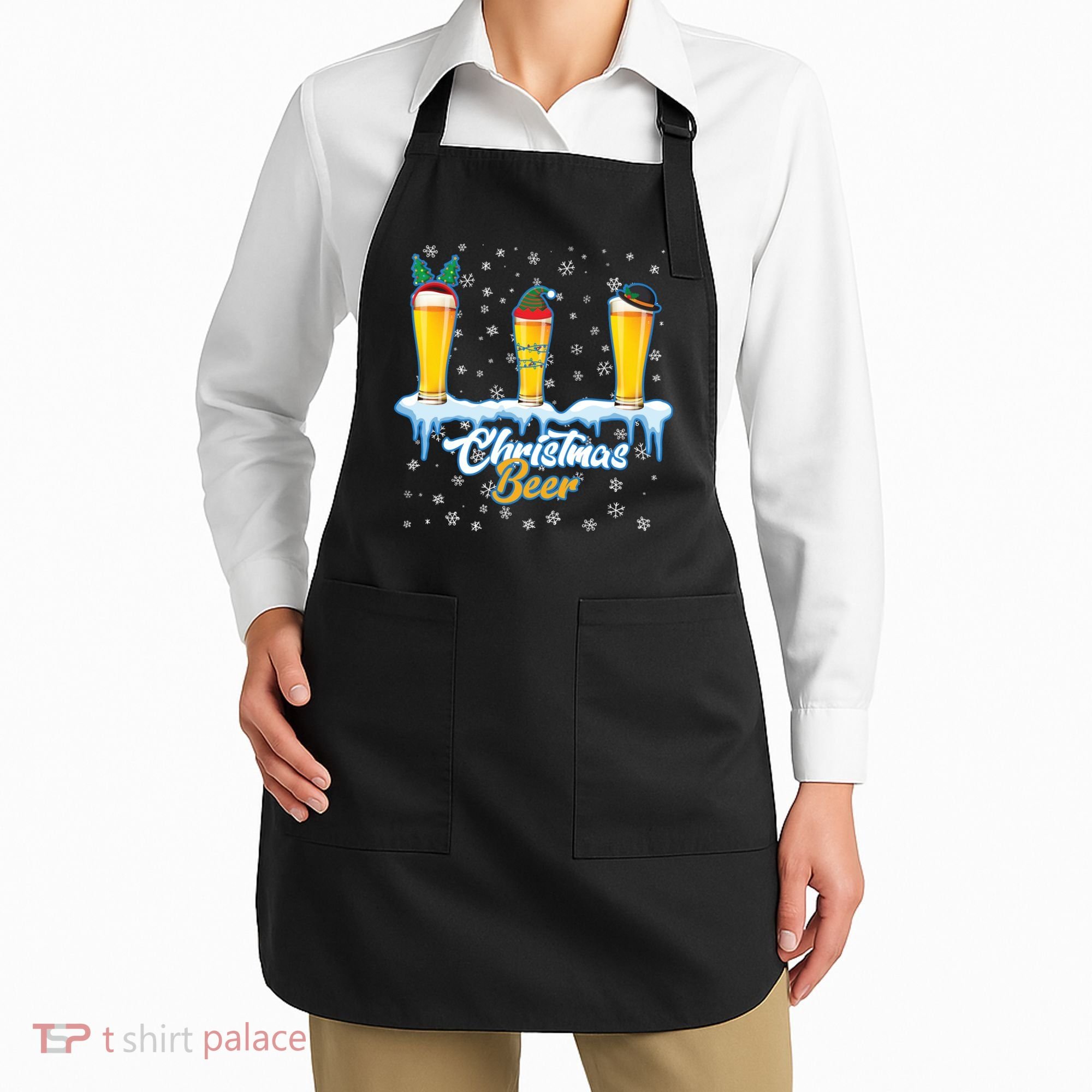 Funny Christmas Beer Apron