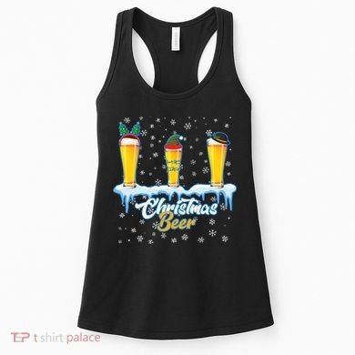 Funny Christmas Beer Women's Tank Top