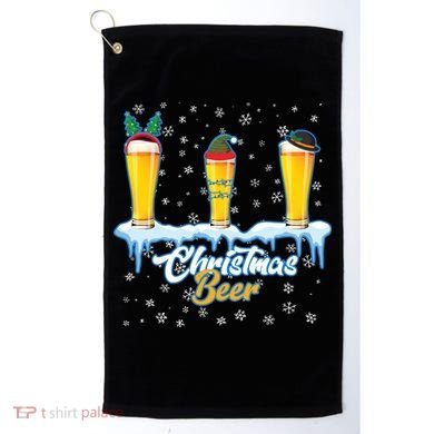 Funny Christmas Beer Golf Towel