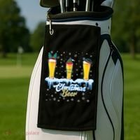 Funny Christmas Beer Golf Towel thumb 2