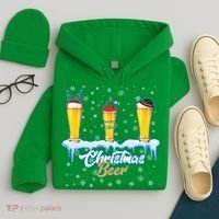 Funny Christmas Beer Hoodie thumb 4