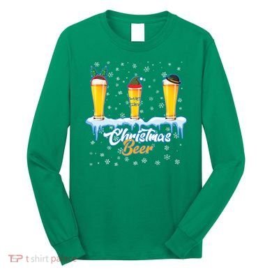 Funny Christmas Beer Long Sleeve Shirt