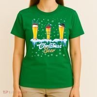 Funny Christmas Beer T-Shirt thumb 4