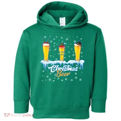 Funny Christmas Beer Toddler Hoodie