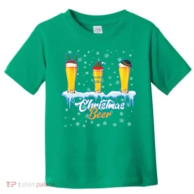 Funny Christmas Beer Toddler T-Shirt