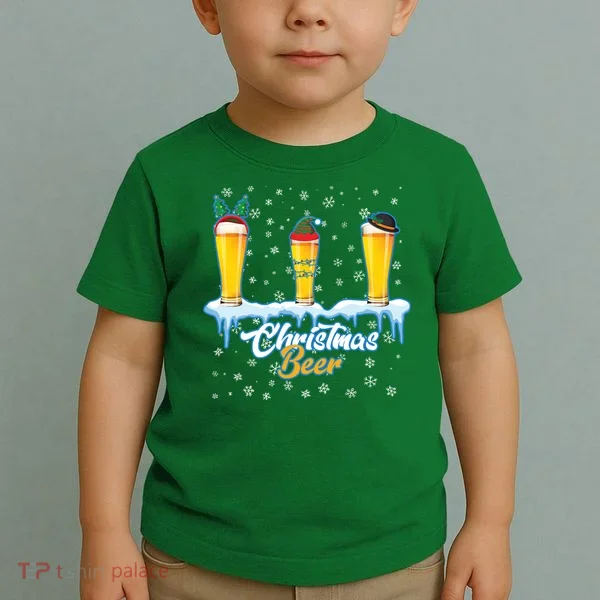 Funny Christmas Beer Toddler T-Shirt