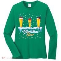 Funny Christmas Beer Women's Long Sleeve Shirt thumb 0