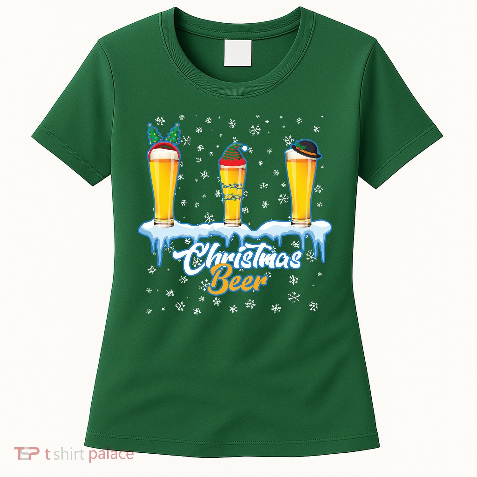 Funny Christmas Beer Women's T-Shirt
