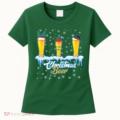 Funny Christmas Beer Women's T-Shirt