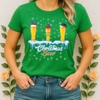 Funny Christmas Beer Women's T-Shirt thumb 2