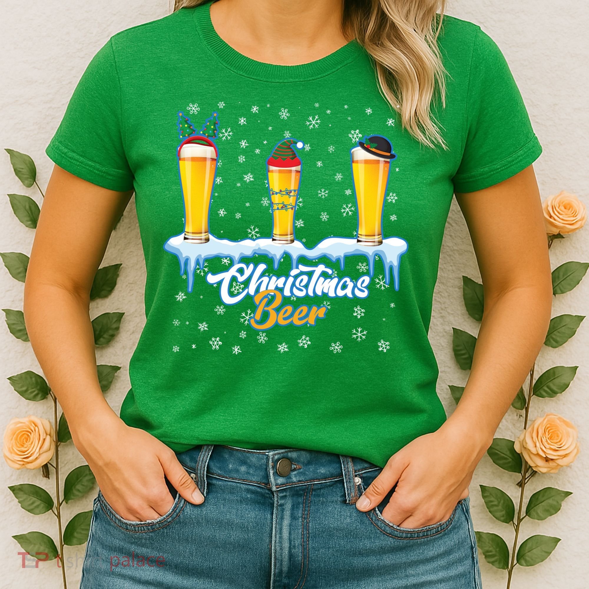 Funny Christmas Beer Women's T-Shirt