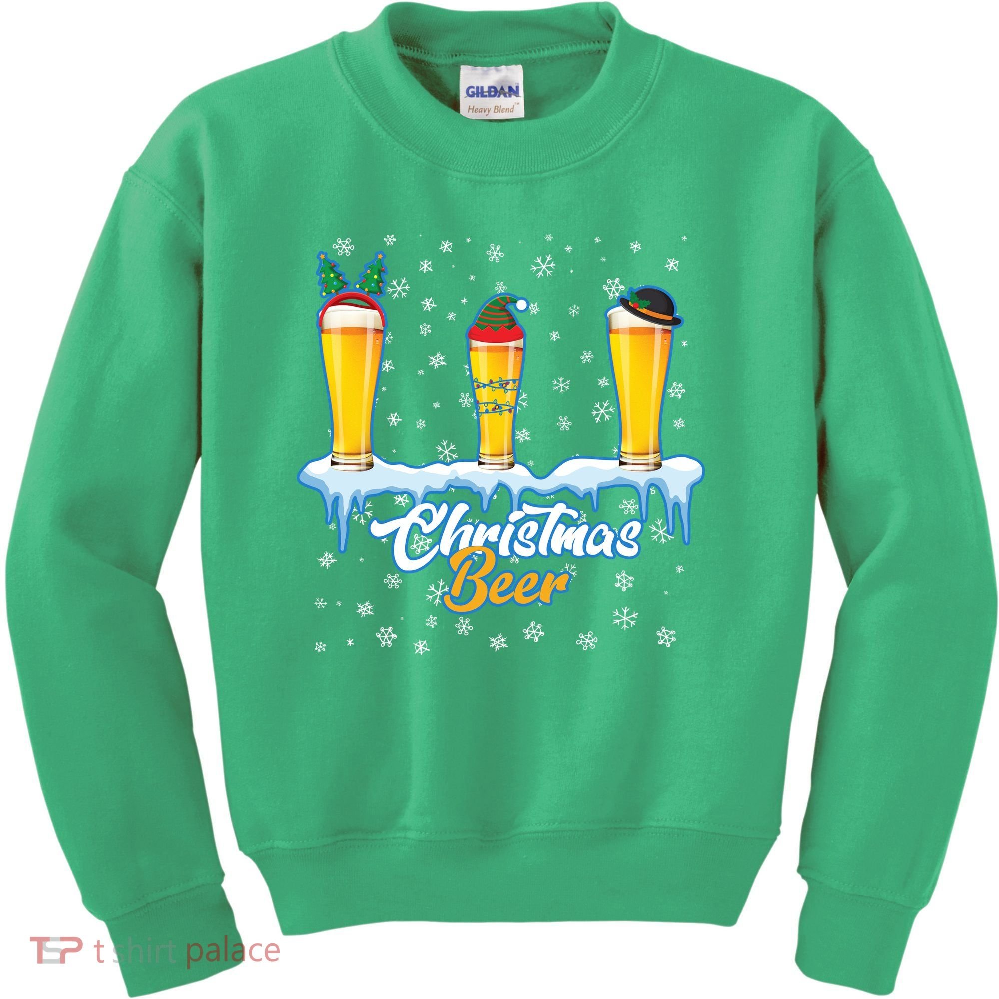 Funny Christmas Beer Kids Sweatshirt