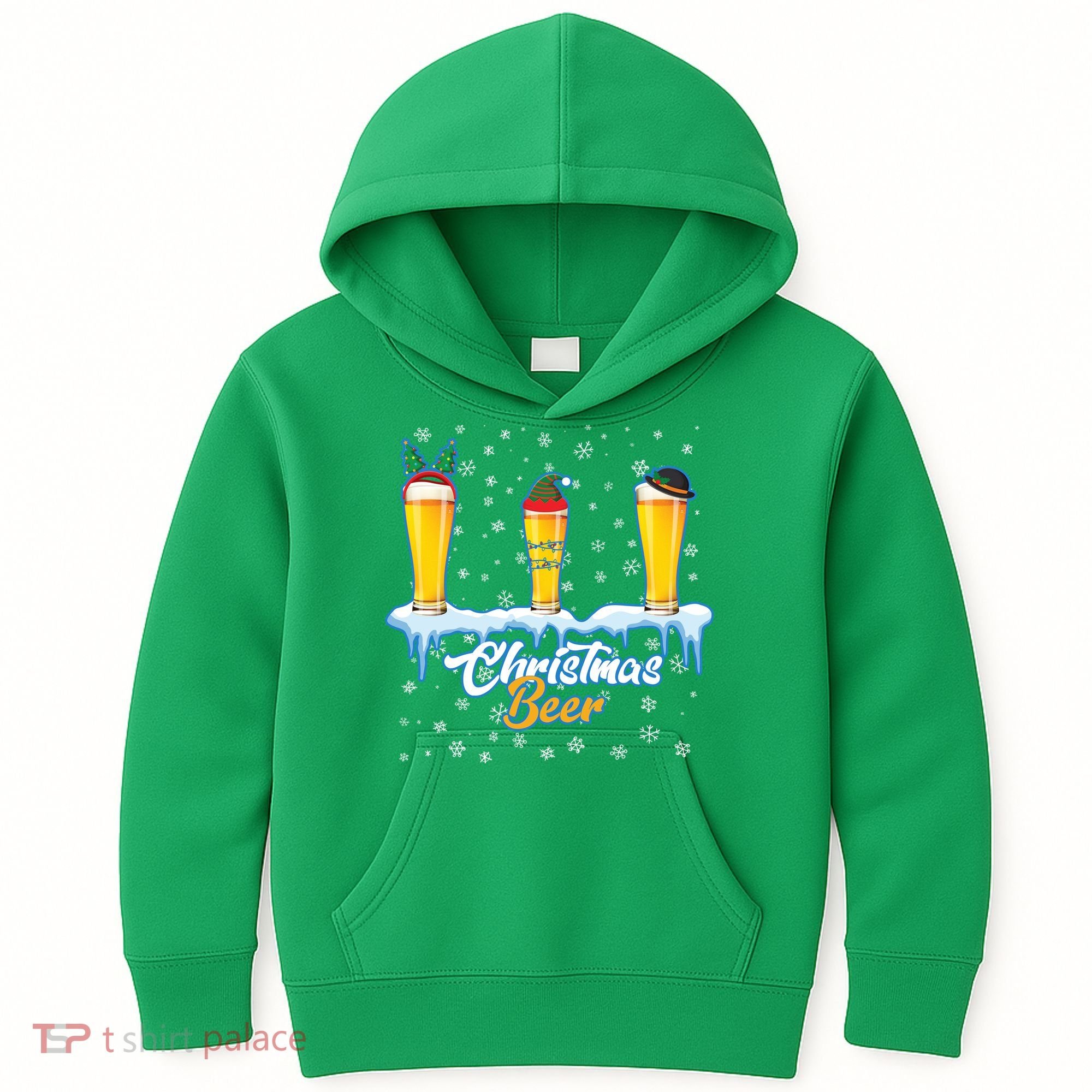Funny Christmas Beer Kids Hoodie