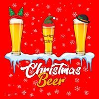 Funny Christmas Beer Santa Hat thumb 1
