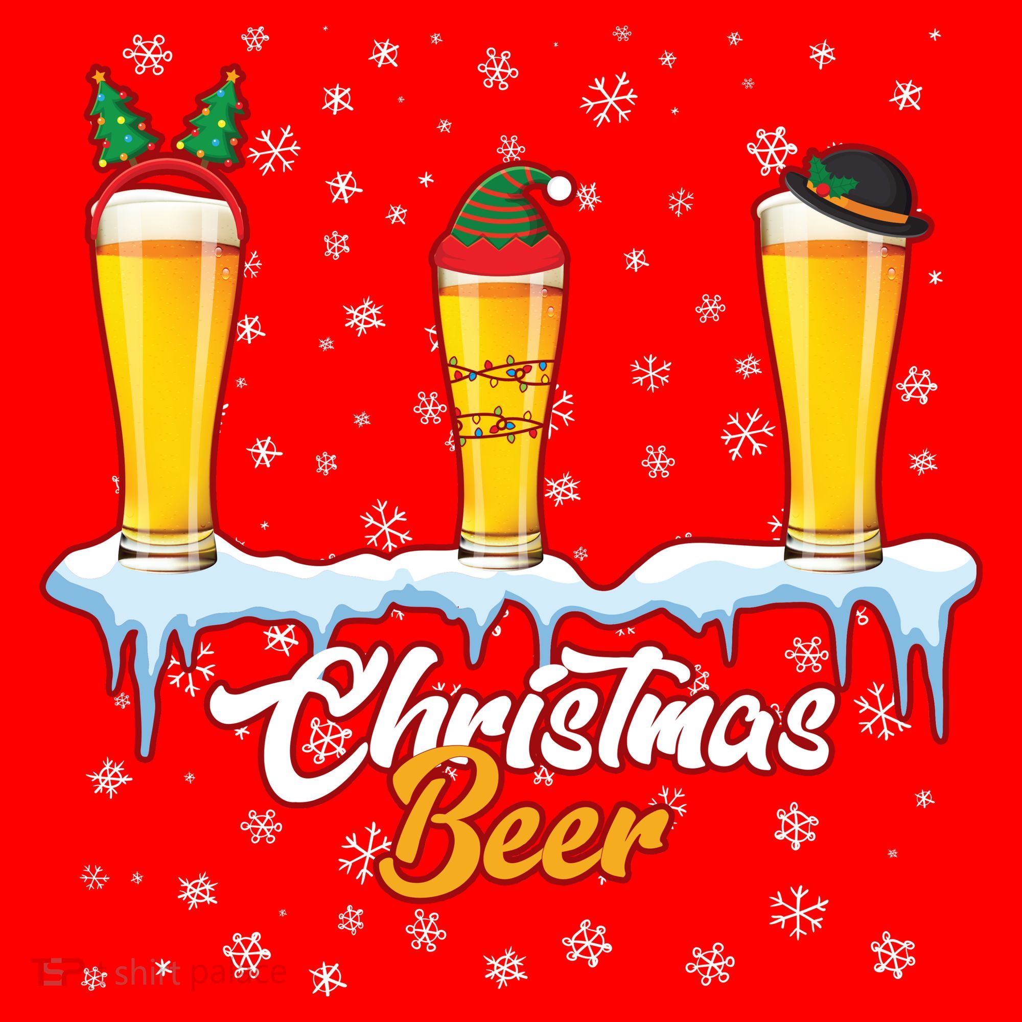 Funny Christmas Beer Santa Hat