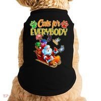 Funny Christmas Cats For Everyone Santa Claus Doggie Tank thumb 0
