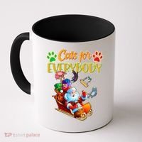 Funny Christmas Cats For Everyone Santa Claus Coffee Mug thumb 0