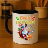 Funny Christmas Cats For Everyone Santa Claus Coffee Mug thumb 4