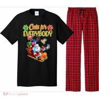 Funny Christmas Cats For Everyone Santa Claus Pajama Set thumb 0