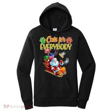 Funny Christmas Cats For Everyone Santa Claus Women's Hoodie