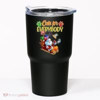 Funny Christmas Cats For Everyone Santa Claus Tumbler thumb 0
