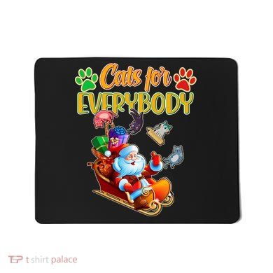 Funny Christmas Cats For Everyone Santa Claus Mousepad