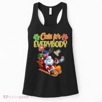 Funny Christmas Cats For Everyone Santa Claus Women's Tank Top thumb 0