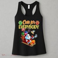 Funny Christmas Cats For Everyone Santa Claus Women's Tank Top thumb 3