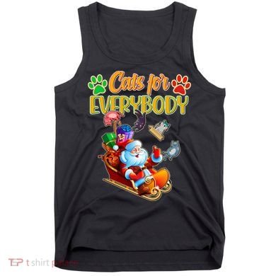Funny Christmas Cats For Everyone Santa Claus Tank Top
