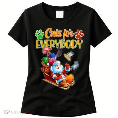 Funny Christmas Cats For Everyone Santa Claus Women's T-Shirt