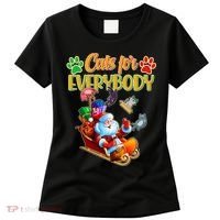 Funny Christmas Cats For Everyone Santa Claus Women's T-Shirt thumb 0