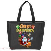 Funny Christmas Cats For Everyone Santa Claus Tote Bag thumb 0
