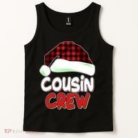 Funny Christmas Cousin Crew Matching Family Shirts Tank Top thumb 2