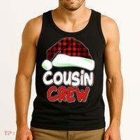Funny Christmas Cousin Crew Matching Family Shirts Tank Top thumb 3
