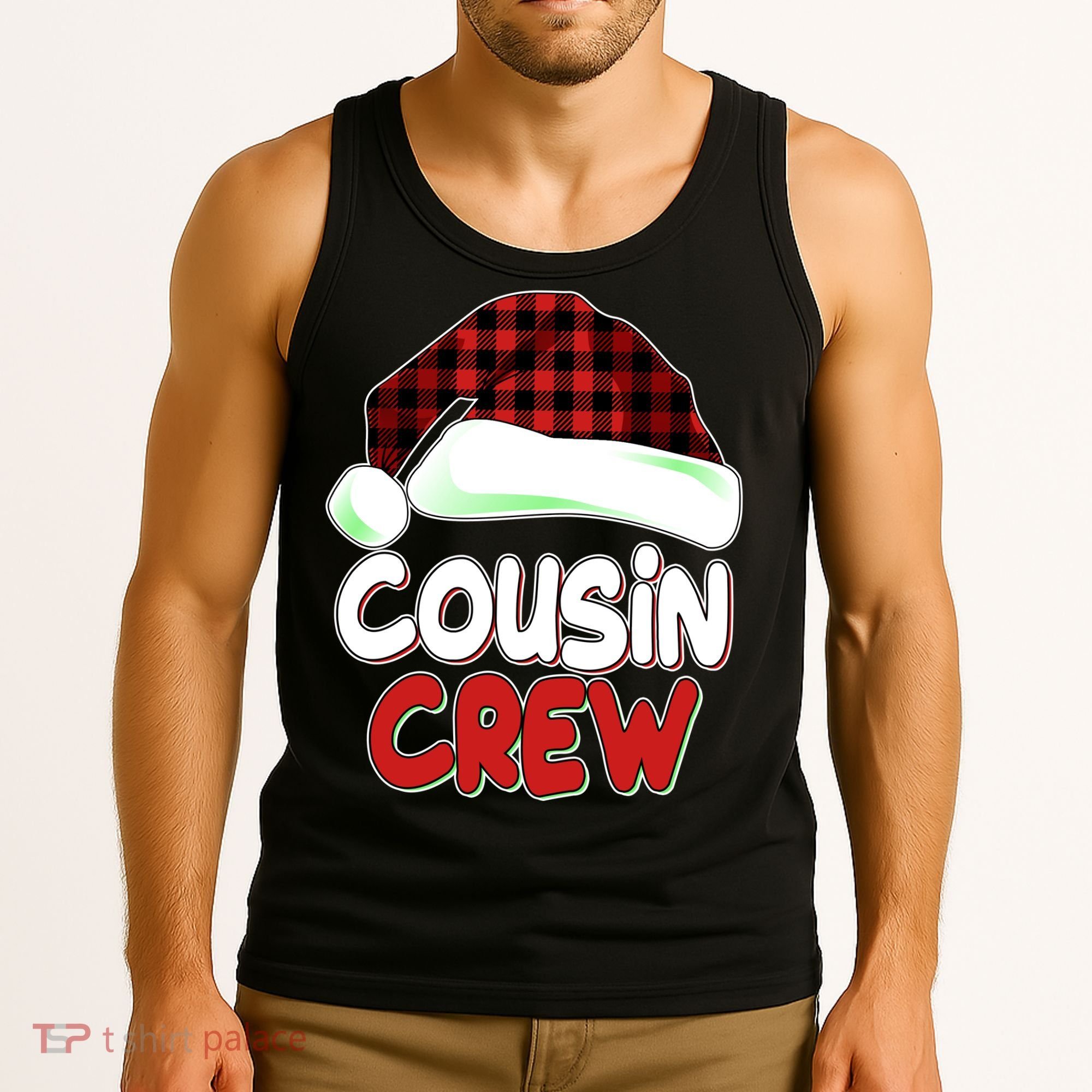 Funny Christmas Cousin Crew Matching Family Shirts Tank Top
