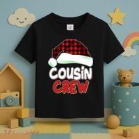 Funny Christmas Cousin Crew Matching Family Shirts Toddler T-Shirt thumb 3