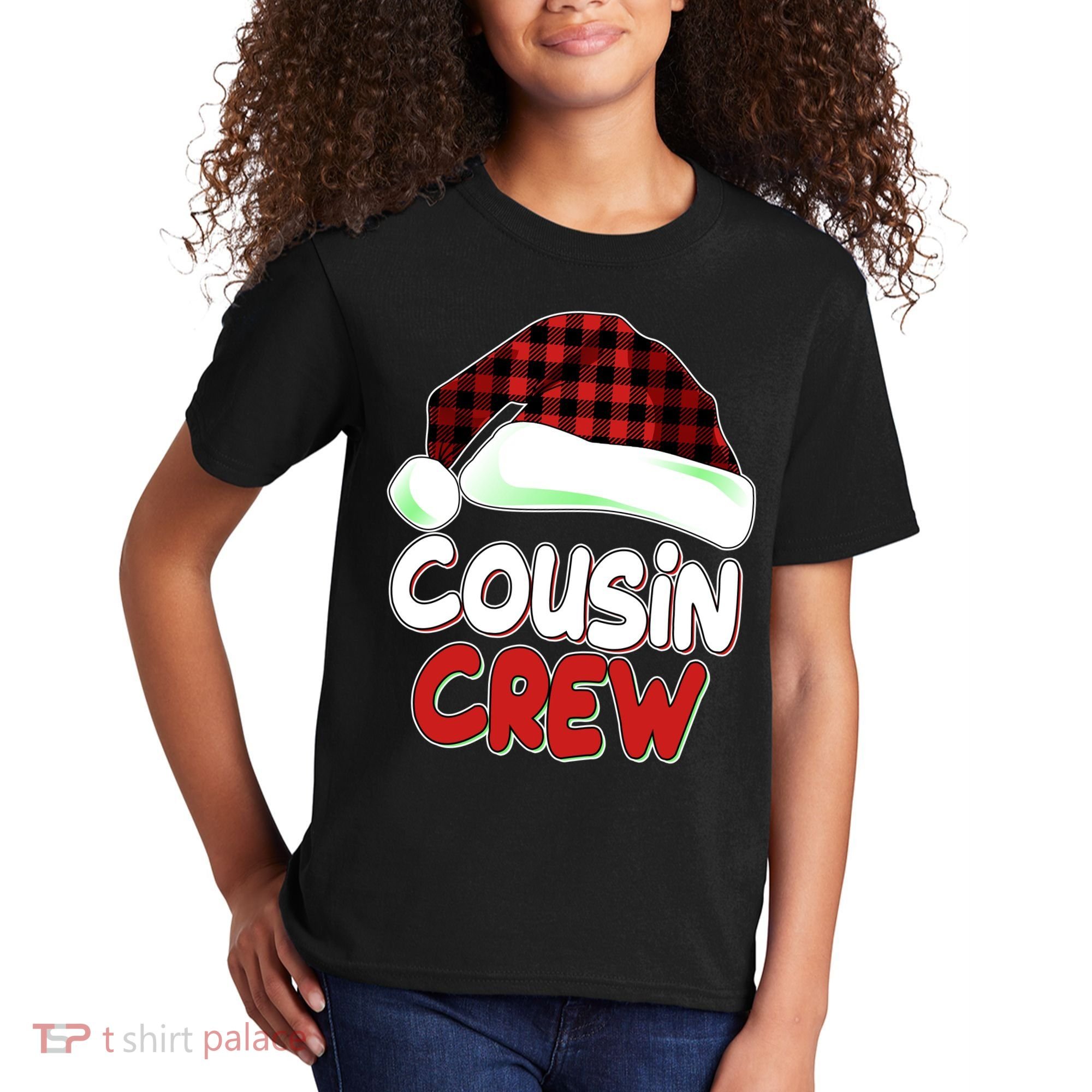 Funny Christmas Cousin Crew Matching Family Shirts Kids T-Shirt
