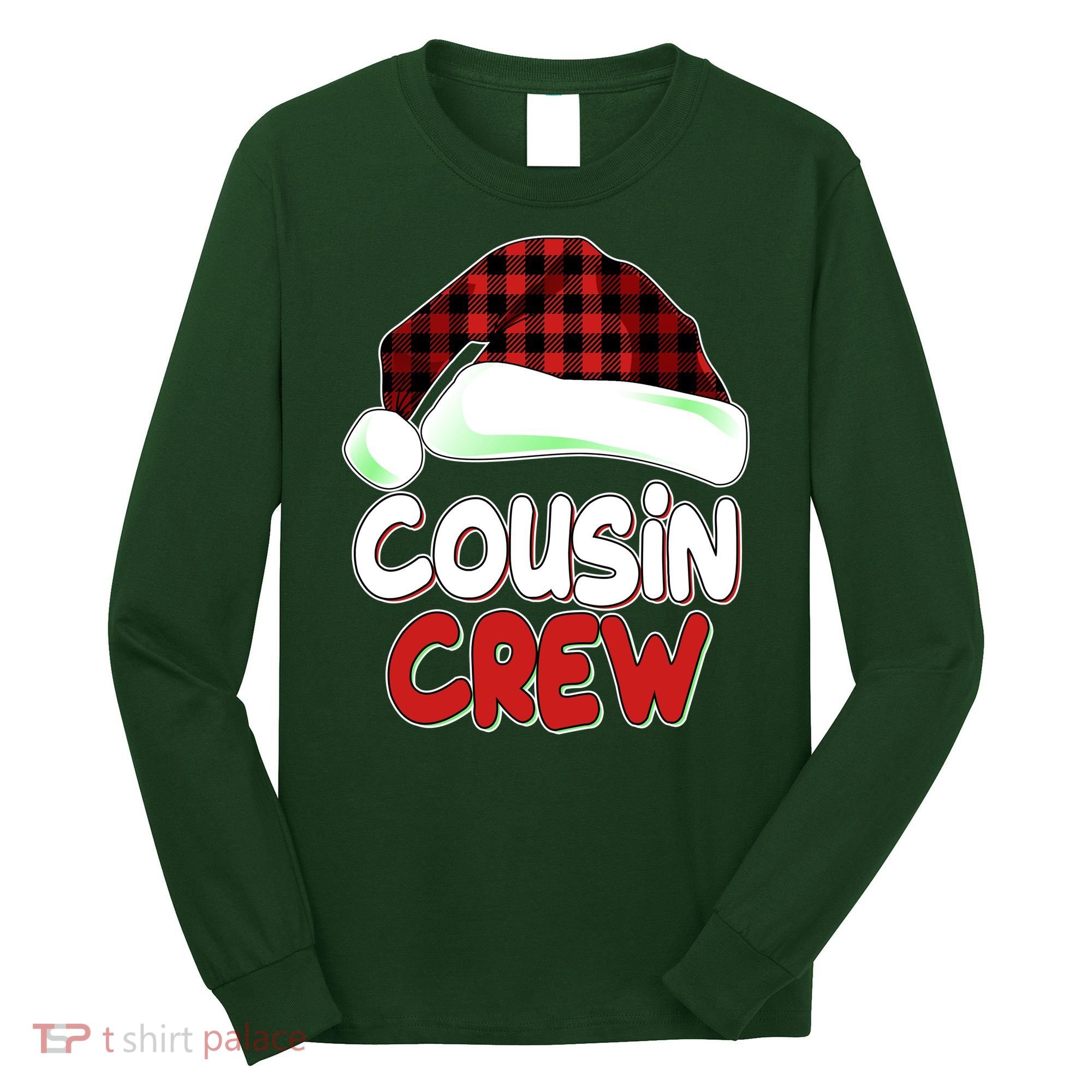 Funny Christmas Cousin Crew Matching Family Shirts Long Sleeve Shirt