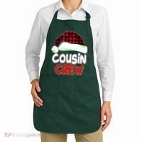 Funny Christmas Cousin Crew Matching Family Shirts Apron thumb 2